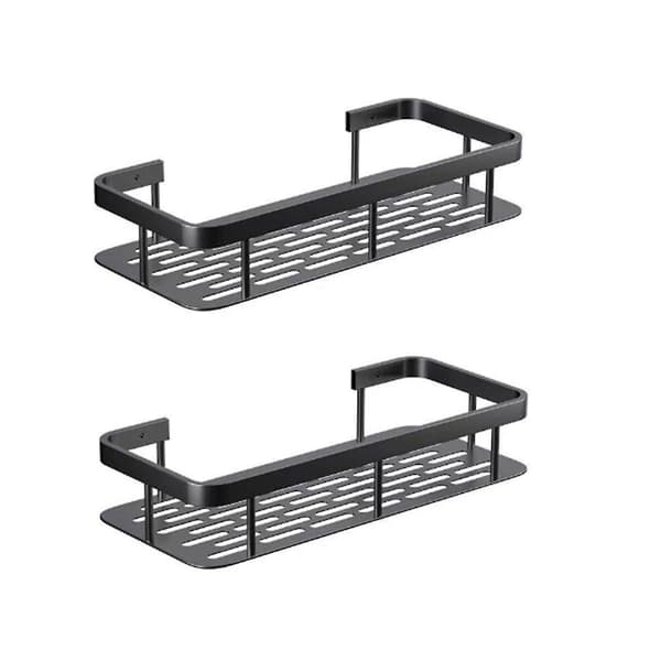 2 Pack Bathroom Shelves No Drilling Wall Mounted Corner Shelves Shower Storage Rack Shelf Toilet Makeup Organization