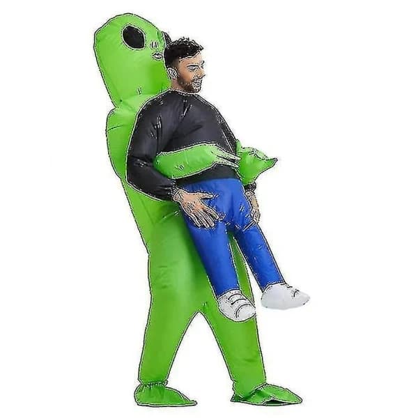 Alien Uppblåsbar Kostym, Rolig Halloween-kostym för Vuxna & Barn