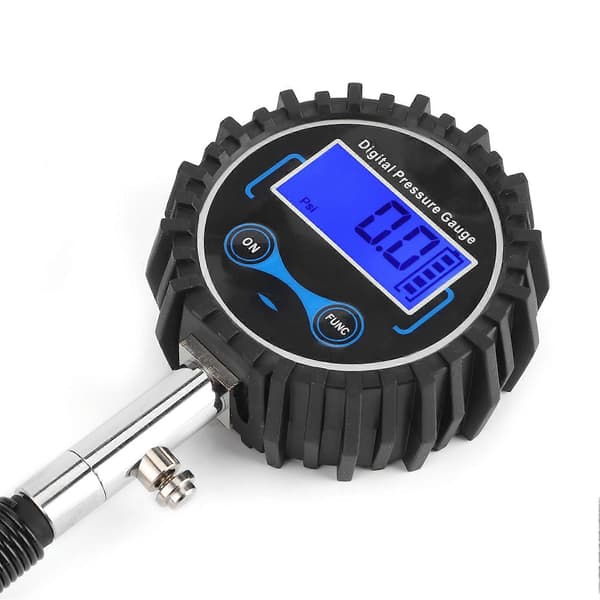 200PSI LCD Digital Dæktryksmåler Gummi Metal Universal til Motorcykler Biler Lastbiler