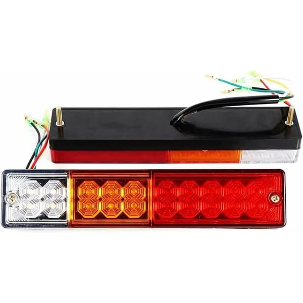 2 stk LED Baglygte Baklys Indikator 20 LED 12V 24V Høj Lysstyrke til Biler (Udgave: 12V)