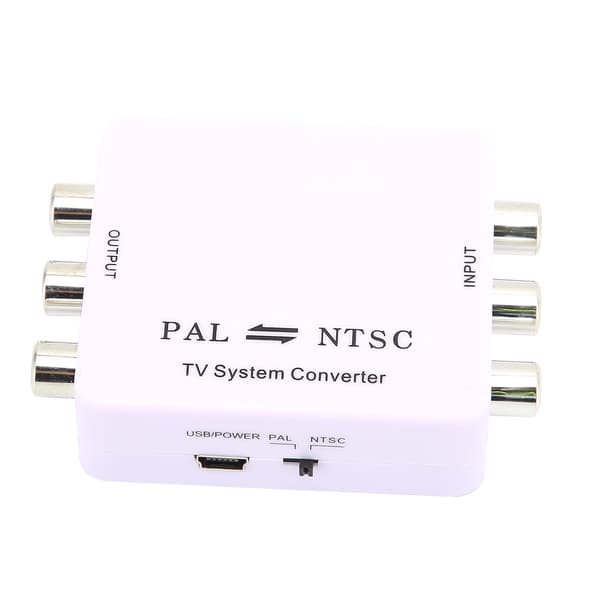 PAL/NTSC Format Converter Mini PAL NTSC Mutual Conversion Adapter for DVD Players/Recorders and Various TV Systems