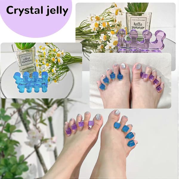 4 pcs Toe Separators for Pedicure for Easy Finger and Toenail Care