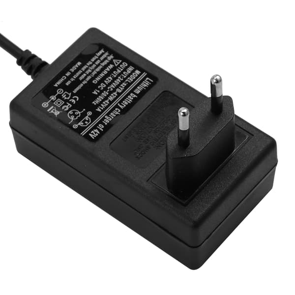 42V1A Strømforsyning Batteriladeradapter for Smart Balansebil Scooter 100-240V (EU-plugg)