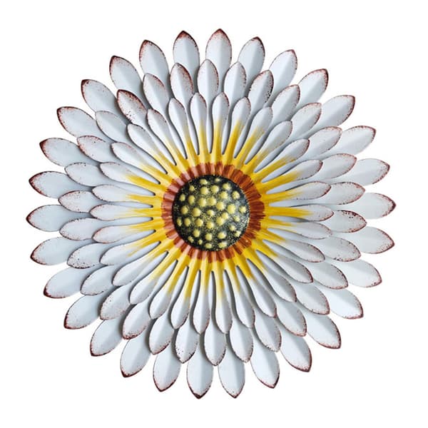 Metallblomst 3D Veggmaleri Kunstig Blomst Sukkulent