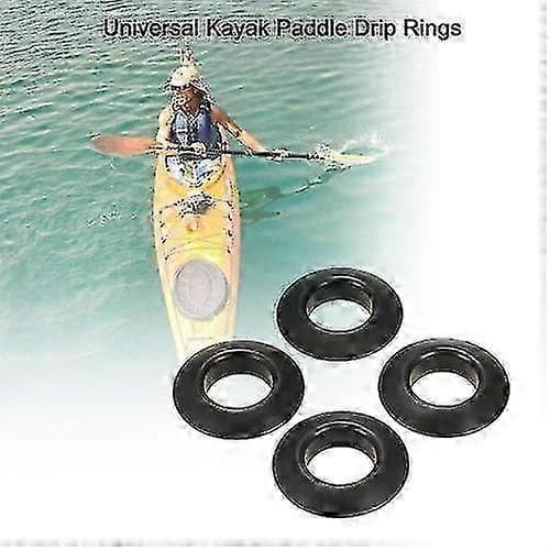 4pcs Universal Kayak Canoe Raft Paddle Oar Drip Rings Splash Guard Paddle Accessories Replacement
