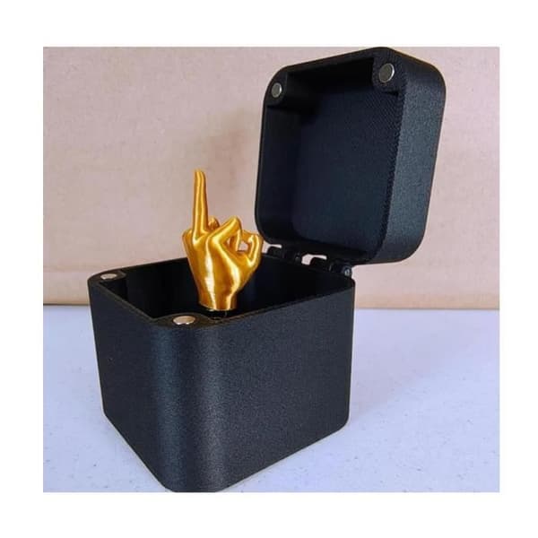 Långfinger överraskningspresentask, Långfinger i en låda, Långfinger presentask, roliga långfingerlåda skämtpresenter, Långfinger (2st)[YJD]