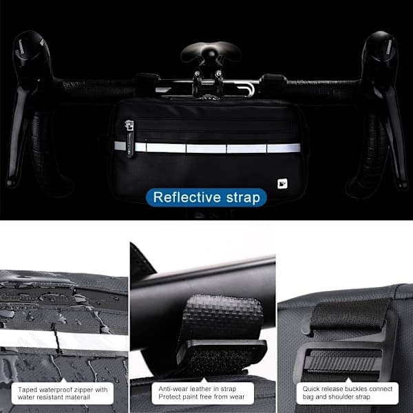 Waterproof Bicycle Handlebar Bag Bike Basket Cycling