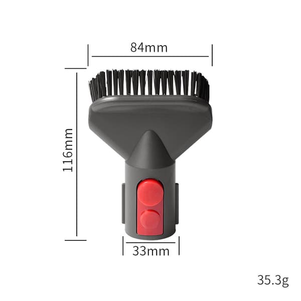 Dyson Hard Bristle Vacuum Brush Svart XL