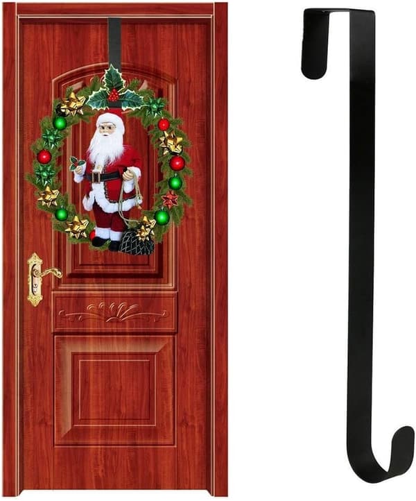 31 cm høykvalitets metallkrok for julekranser, til jul