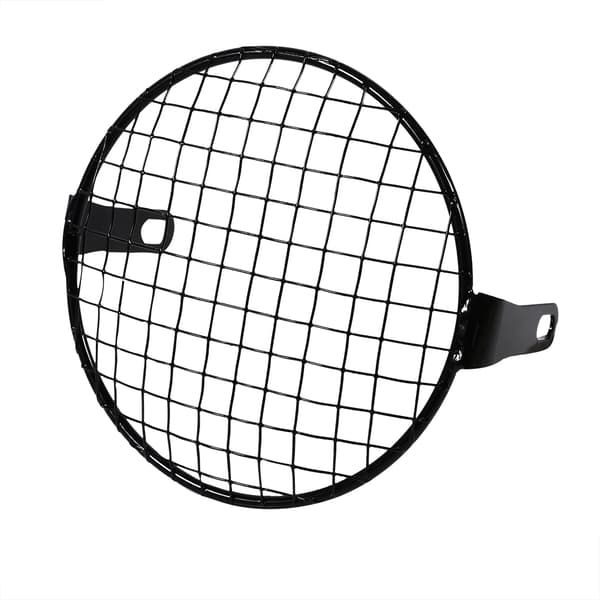 6.3 \" Retro Motorcycle Grill Side Mount Headlight Lamp Cover Mask Cafe Racer