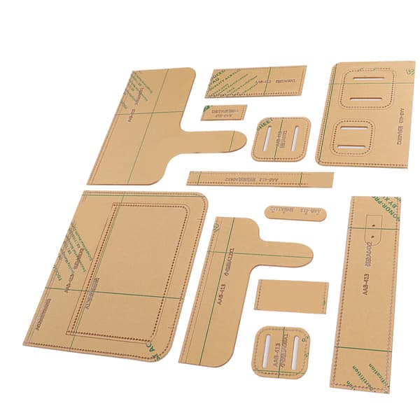 12 Pcs Shoulder Bag Acrylic Template Leather Pattern DIY Handmade Drawing Craft Material