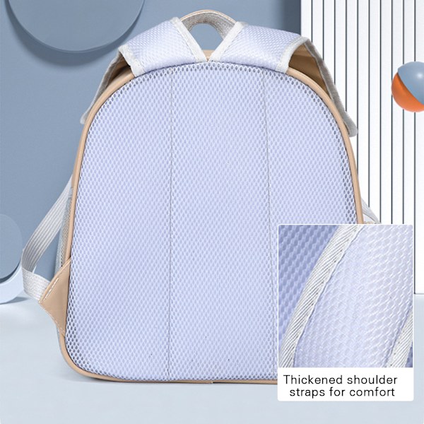 Cat Backpack Carrier with Adjustable Strap Portable Breathable Pet Backpack Beige Beige