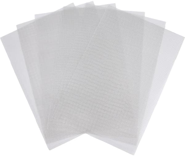 Metallnät 6-pack - 30x21 cm - 20 mesh finmaskigt - Rostfritt Stål - Silver - För Burar, Ventilation, Trädgård, Filter