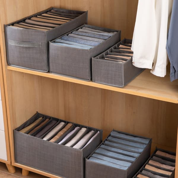 Pants Organizer Thickened Non-Woven Fabric Clothes Drawer Organizer Pants Storage Box