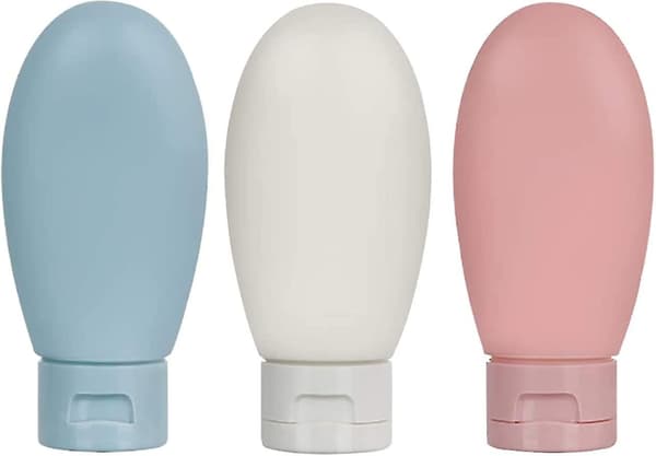 3-delat Reseflaskset för Påfyllning, 60 ml Reseflaskor & Behållare, Läcksäkra