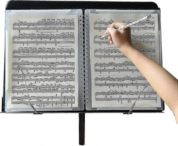 Musikmappe til Noder - A4-brevstørrelse, Dobbeltsidet, Musikmappe til Noder En (shikai)