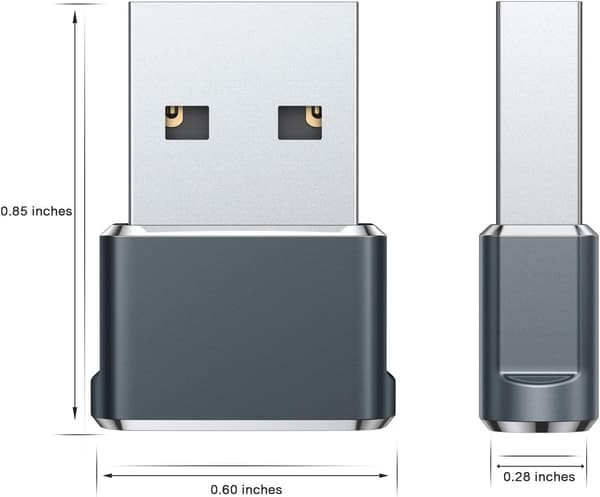 USB C -naaras USB A -uros -sovitin 3 kpl, tyypin C latauskaapeli C