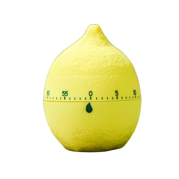 Tecknad tidshanteringschef fruktmekanisk timer