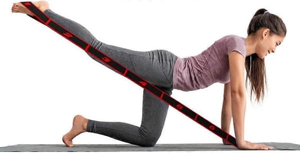 2 stk. Yoga Træningsbånd, Modstandsbånd, Trænings Elastiske Bånd, Velegnet til Yogaøvelser