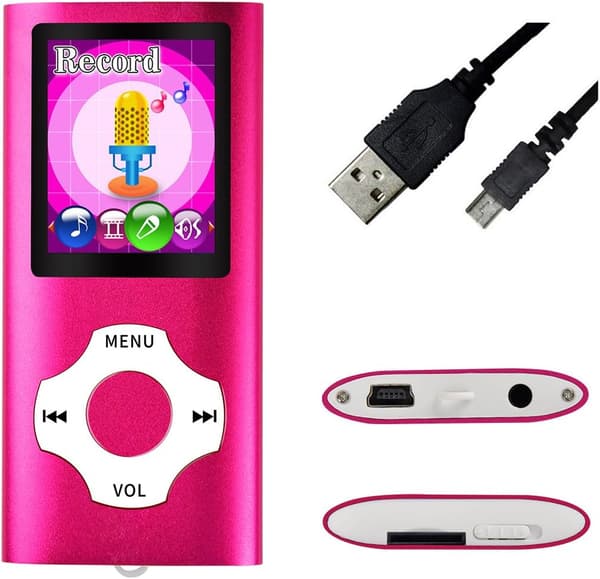 Digital, kompakt og bærbar MP3/MP4-afspiller (maksimal understøttelse 64 GB) w