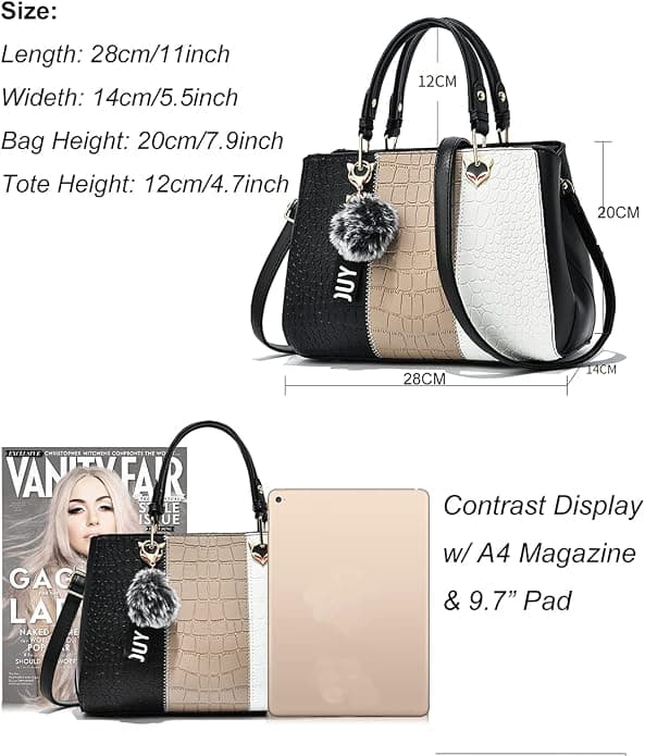 Dame Messenger Taske Elegante Dame Skuldertaske Tote Taske Til Kvinder