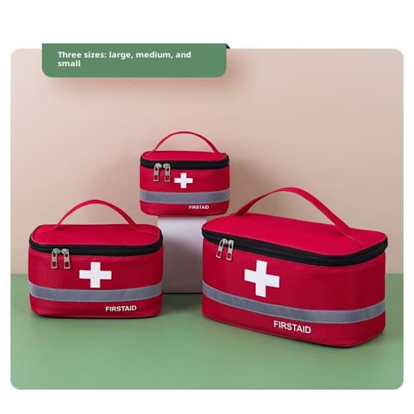 Portable First Aid Bag Home Storage Emergency Kit EVA Bag Red M Red M Red M
