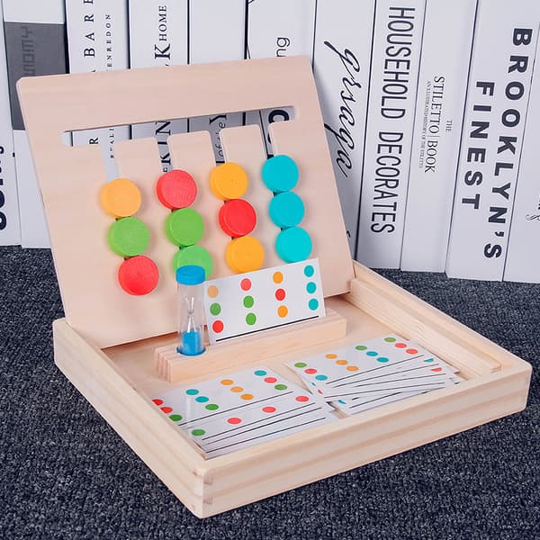Montessori-opetuslelut Liukuva palapeli Väri- ja muodonsovitus Aivot