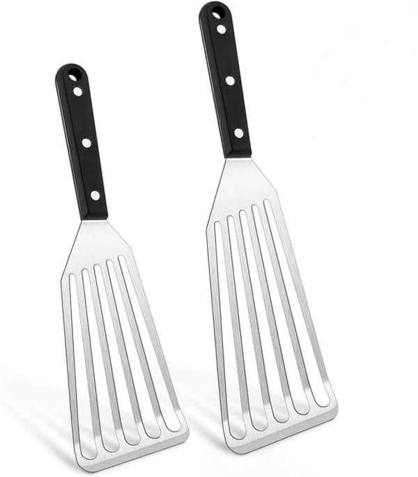 2-pack - Spatel - Rostfritt - Stål - Hållbar - Grillspatel - Redskap - Köksredskap - Skrapa