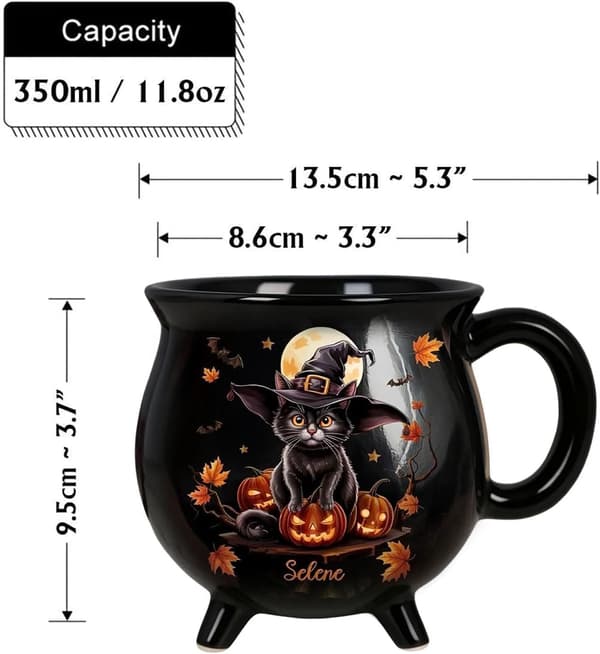 Halloween-muki, koristeellinen, pelottava, 350 ml C - C