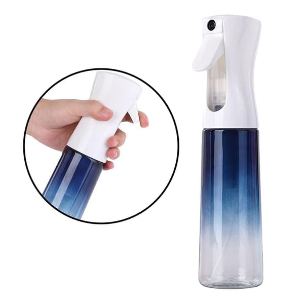 2x Kontinuerlig Spray Mist Vandflaske Tryksat Gradient blå