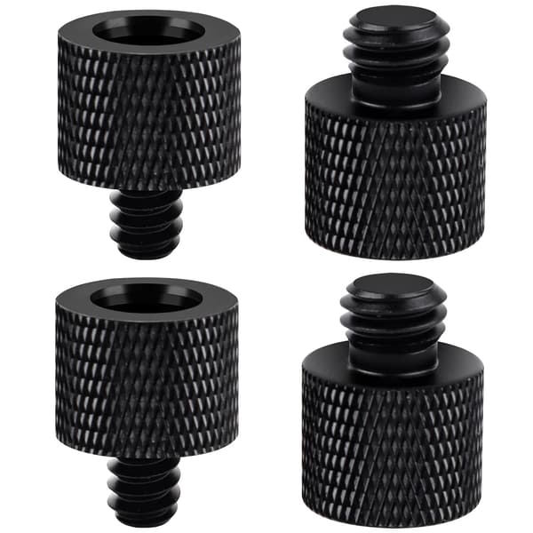 4 stativadapter, 3/8 til 1/4 adapter, mikrofon gevindskrueadapter