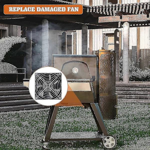 Erstatningsblæser til Masterbuilt 560 800 1050 Digital Elektrisk Røgegrill ABS Sort 12 x 12 cm