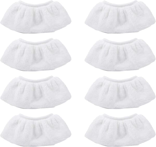 8-pack Mikrofiberduksskydd för Karcher Ångrengörare SC2 SC3 SC4 SC5 Handmunstycke Tillbehör