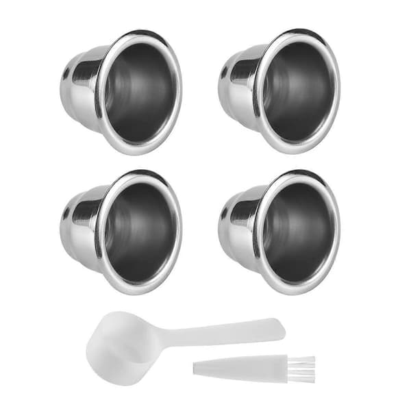 st Rustfri Genopfyldelige Kaffekapsler til Nespresso Kaffefilter Genanvendelig Kaffekapsel