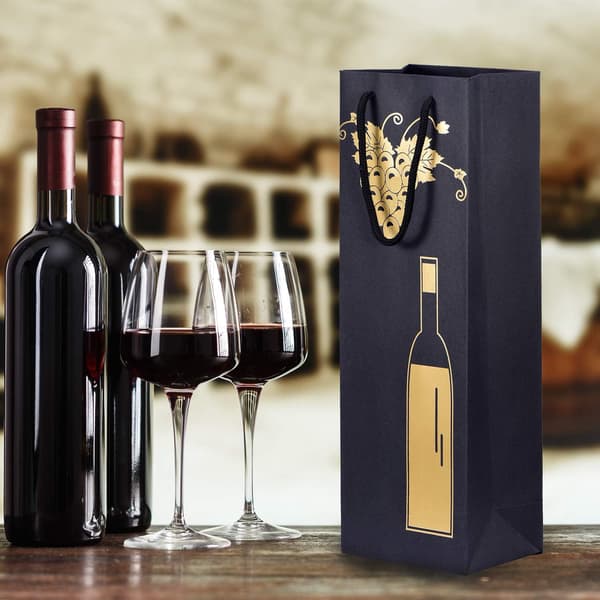 10 pullokassia lahjakasseja viinille, proseccolle ja samppanjalle 40 x 12 x 9 cm - siluetti