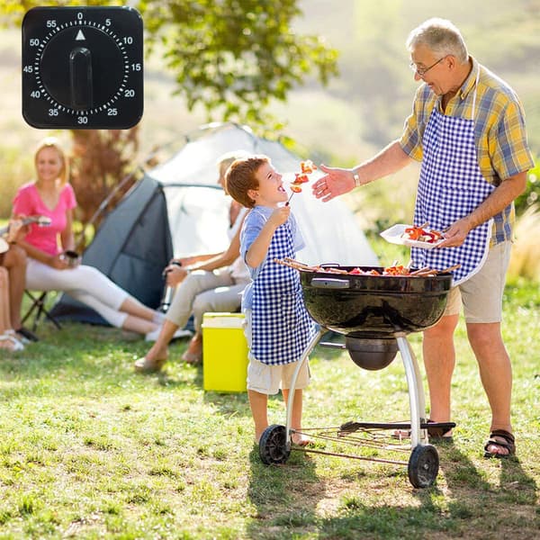 Timer Kjøkkentimer med 80dB Alarm Lyd Nedtellingstimer Hjem Baking Matlaging Dampkoking Manuell Timer Mekanisk Timer