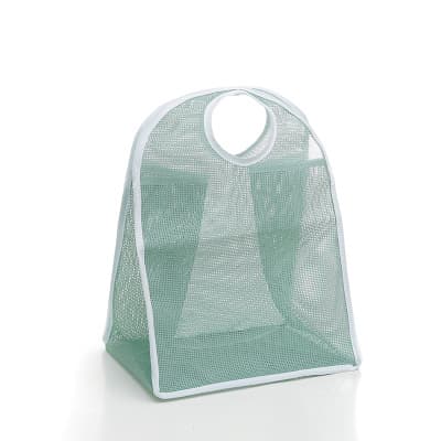 Vaskepose, sammenleggbar nylon vaskepose, skittentøyskurv, bærbar vaskepose, handlepose (rosa) Nordic Green