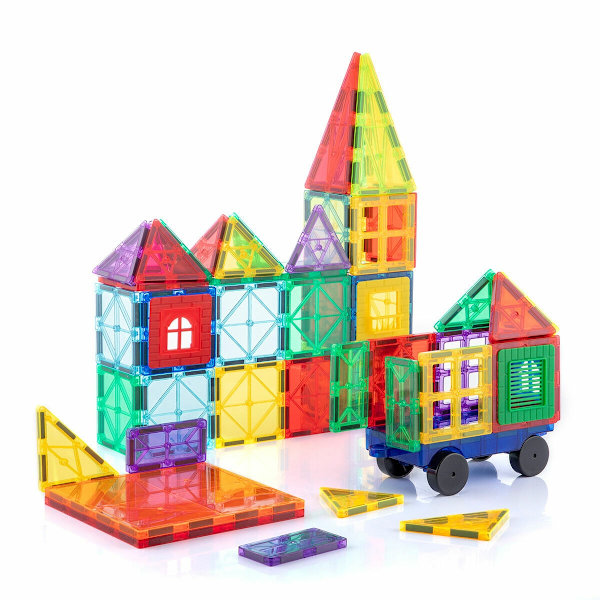 Magnetiske Byggeklodser i 3D, 57 Stykker Multicolor Multicolor multifärg