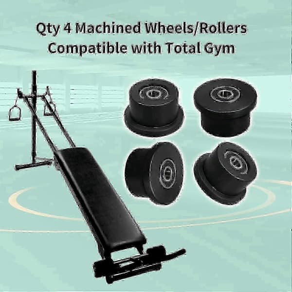 Total Gym Hjul 1000 til 1900 Modeller - Erstatningsruller Sæt