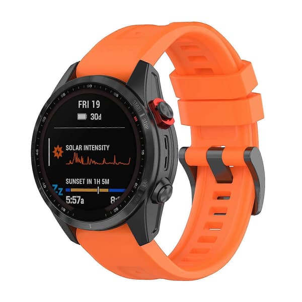 Silikone 26mm Urrem til Garmin Fenix 7x/6x/5x Urrem Loop Armbånd (Ruipei)