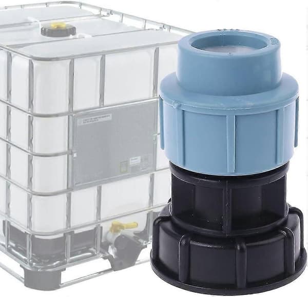IBC Tankadapter S60X6 IBC Vanntank Slangekobling 25mm Utløpsbøy