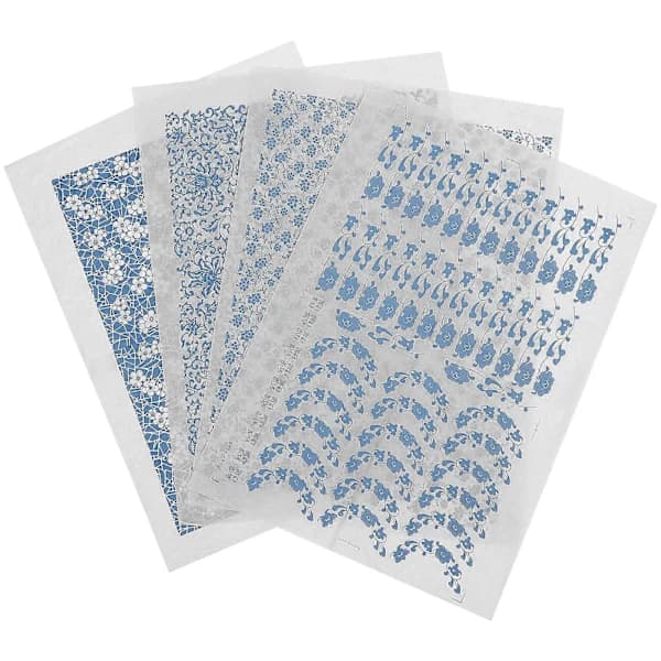 4 ark keramik underglasyrpapper dekaler keramik lera överföringspapper dekoration