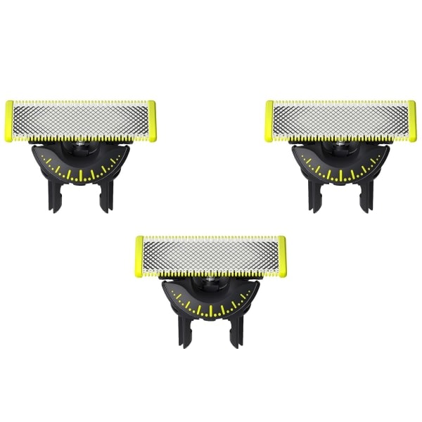 3-pack Rakblad Kompatibla med Philips Oneblade Ersättningsblad One Blade Pro-blad 360° rotation