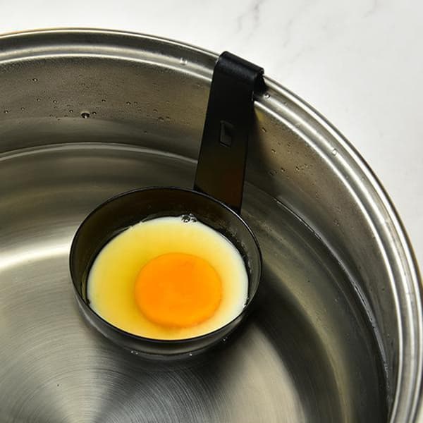 Egg Pocher i rustfritt stål Nonstick Store eggpochere Multifunksjonelle Enkelt eggpochere med krok 2 stk 2pcs