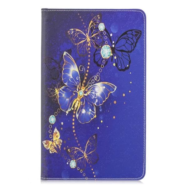 Til Samsung Galaxy Tab S5e 10.5\" T720 T725 Sommerfugl Blå Beskyttende Tablet-etui