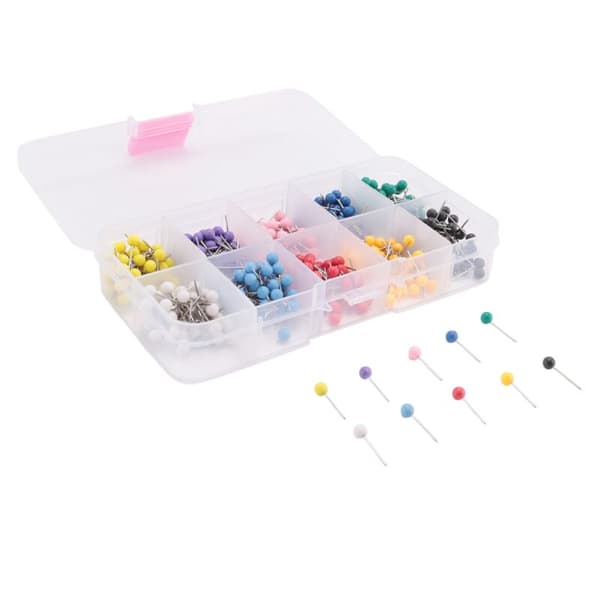 Kortnåle Plasttryknåle med stålspids, 4mm, 500 stk.