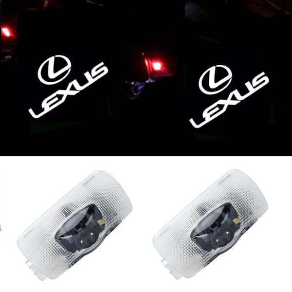 For Lexus Velkomstlys Lexus LS RX ES IS LX Lexus Dørprojeksjon Omgivelseslys (2-pakning)-FA-