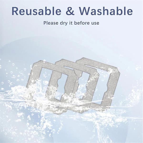 Washable Cleaning Cloths for ECOVACS Winbot Mini, W-CC02-0012 Replacement Pad, Cleaning Robot