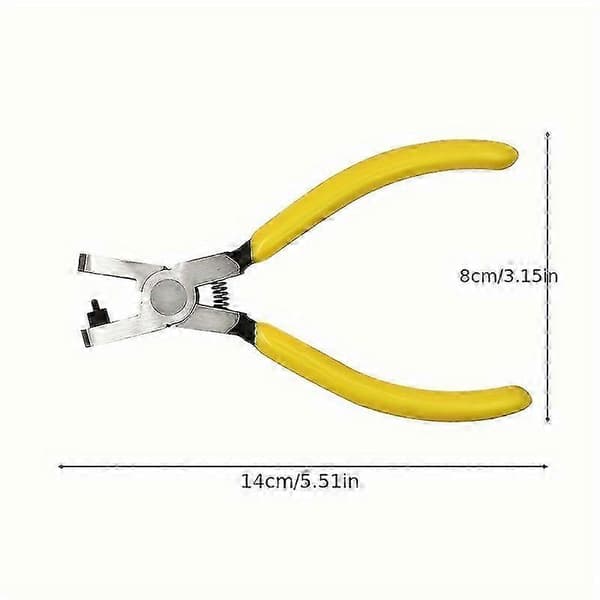 2 mm rundhulstang til metalplade gul P20211224494