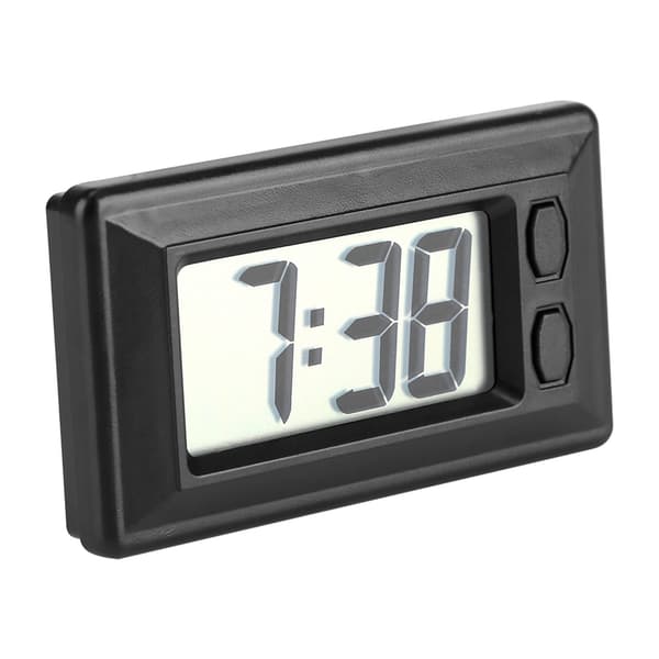 LCD Digital Bil Instrumentbræt Skrivebord Elektronisk Ur Dato Tid Kalender Display